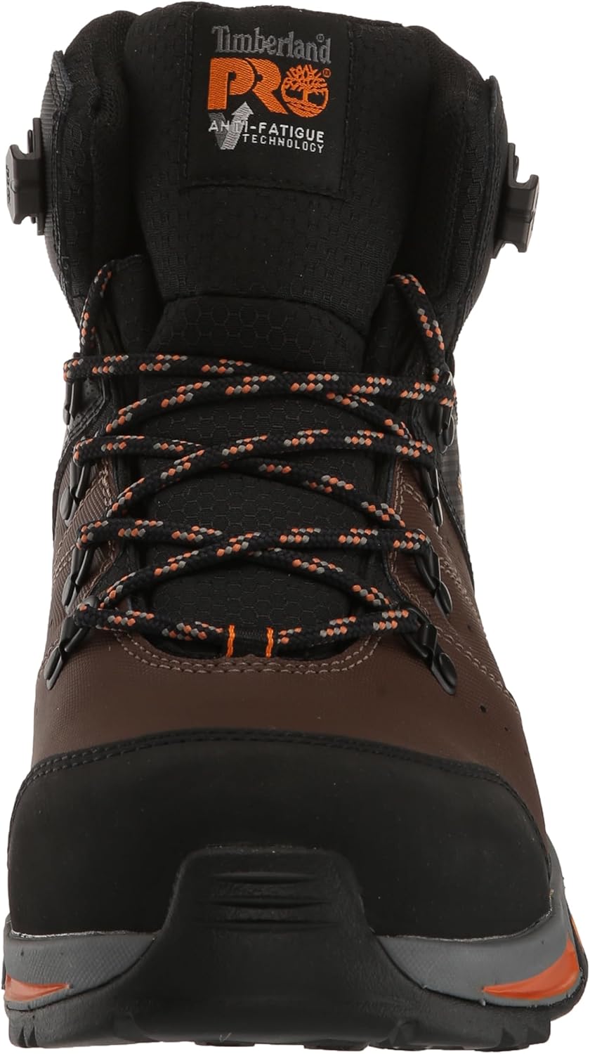 Мужские ботинки Timberland PRO Switchback с 15 см составным защитным носком, водонепроницаемые, для промышленного использования, оранжевый/коричневый — фото 2