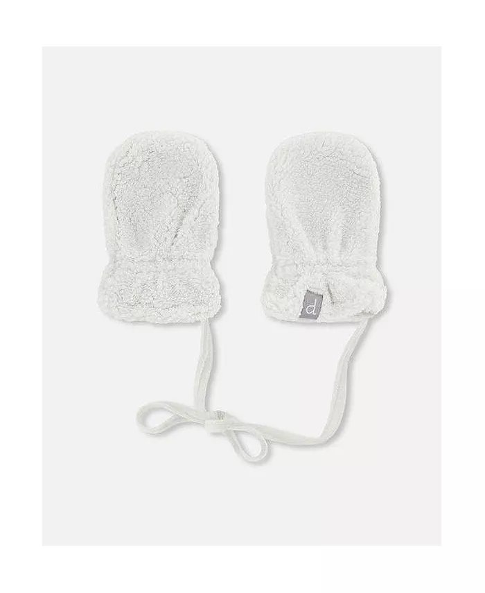 

Детские унисекс варежки Sherpa для малышей Deux Par Deux, белый