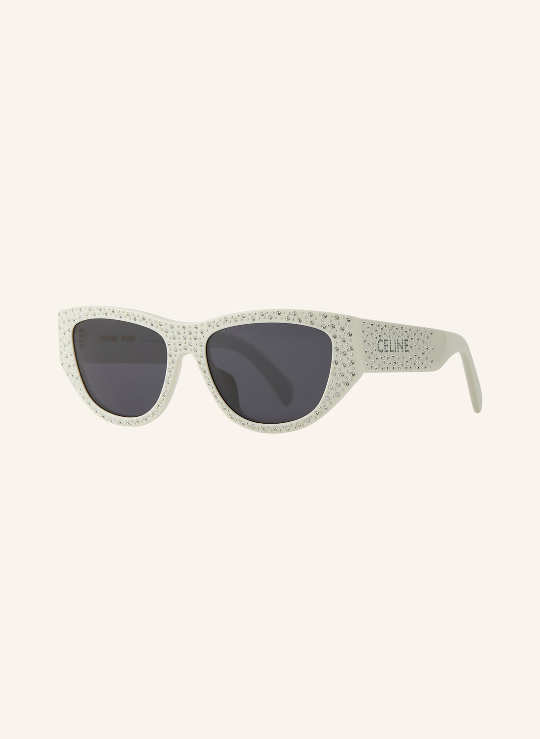

Солнцезащитные очки cl000458 с драгоценными камнями Celine, белый
