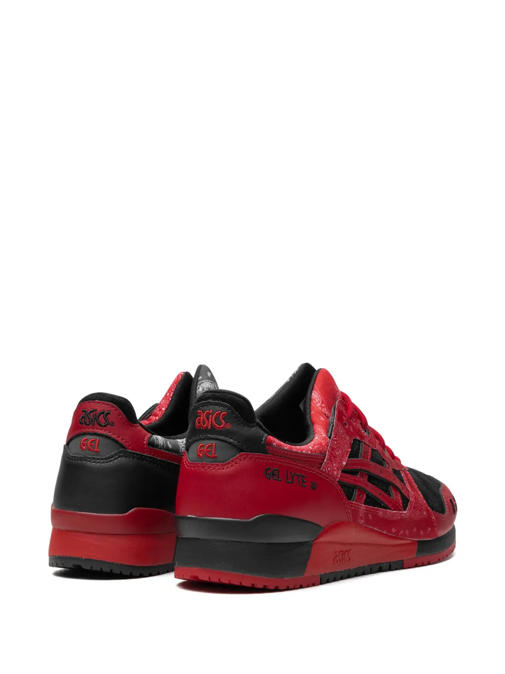 Кроссовки atmos X RED SPIDER X GEL-LYTE 3 Bandana Print ASICS, красный — фото 3