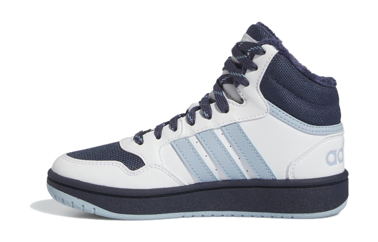 

Кроссовки adidas Hoops 3.0 Kids Skateboarding Shoes Kids High-top Blue, темно-синий