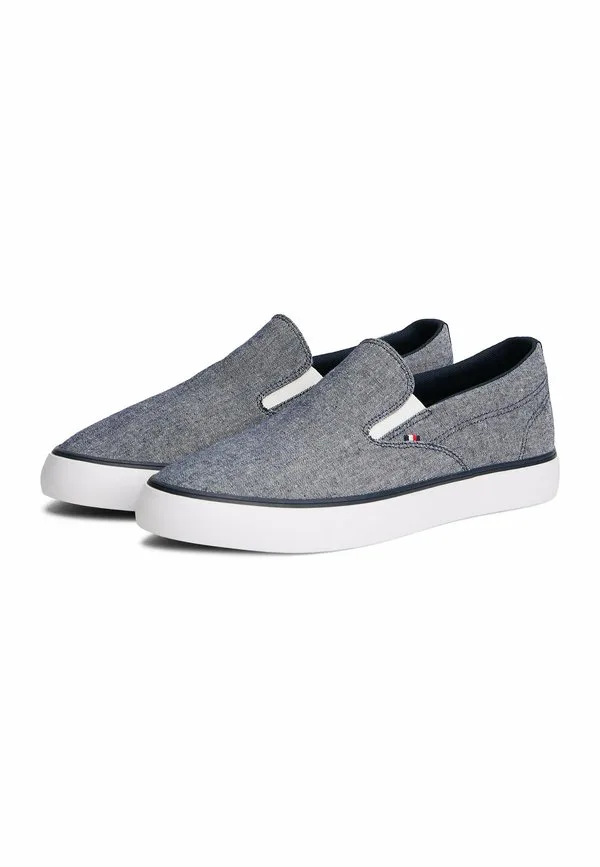 Кроссовки из жаккардовой ткани шамбре Tommy Hilfiger, Navy Blue — фото 2