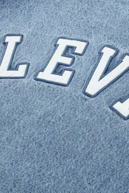 Куртка джинсовая Denim бомбер Jacket Levi's, синий — фото 4