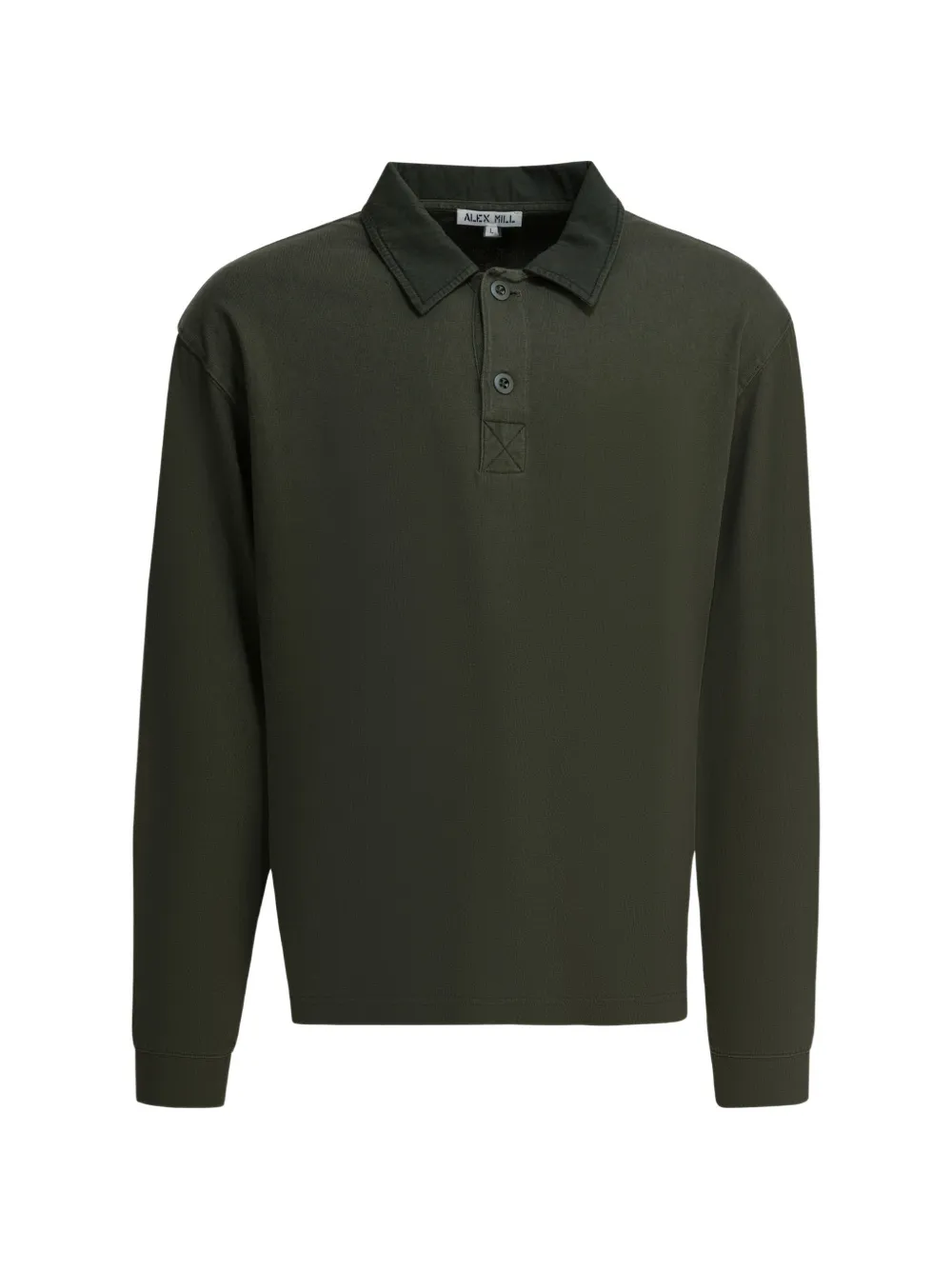

Поло на пуговицах Alex Mill, зеленый