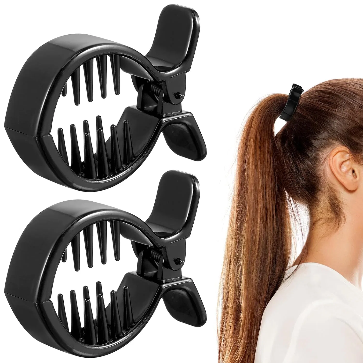 Набор из 2 заколок-крабов Ipetboom с круглыми внутренними зубцами Ipetboom