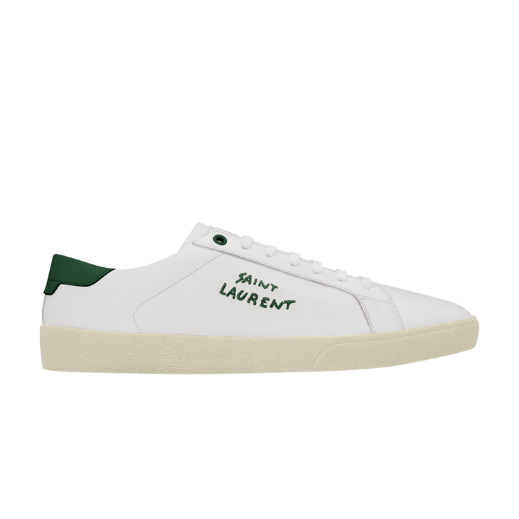 

Кроссовки Saint Laurent SL-06 Court Leather 'White Dark Basil', белый