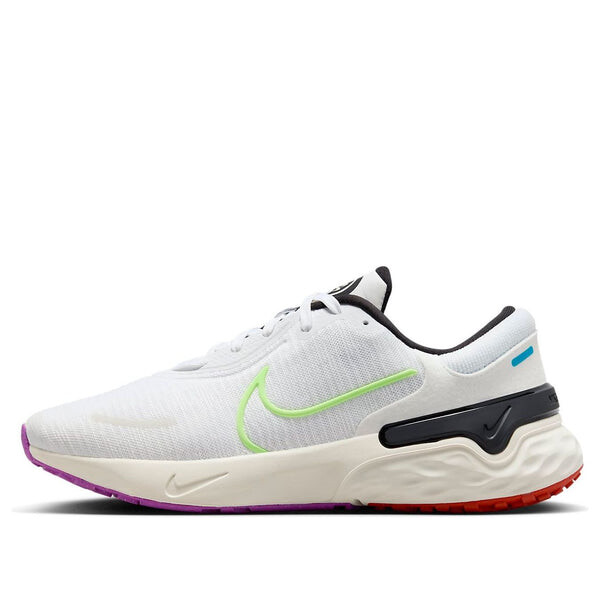 

Кроссовки renew run 4 se 'white neon green' Nike, белый