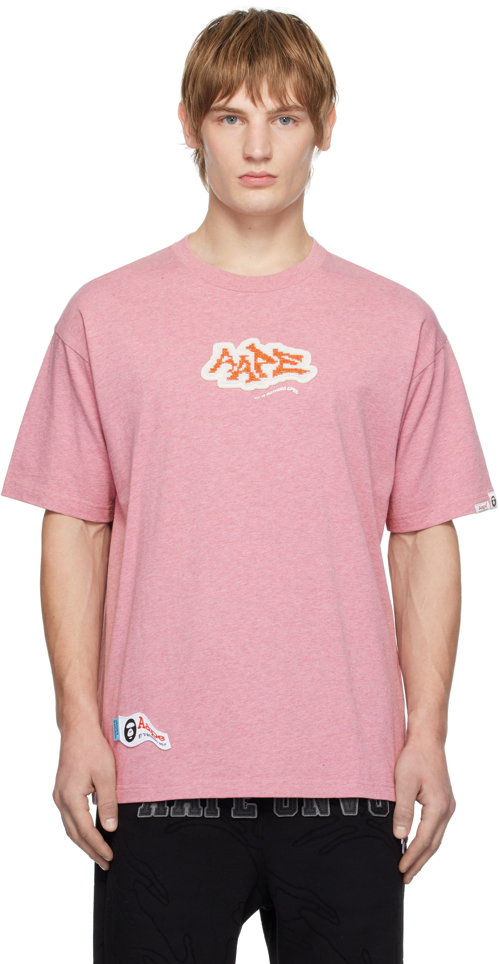 

Розовая футболка Fancy ain AAPE by A Bathing Ape