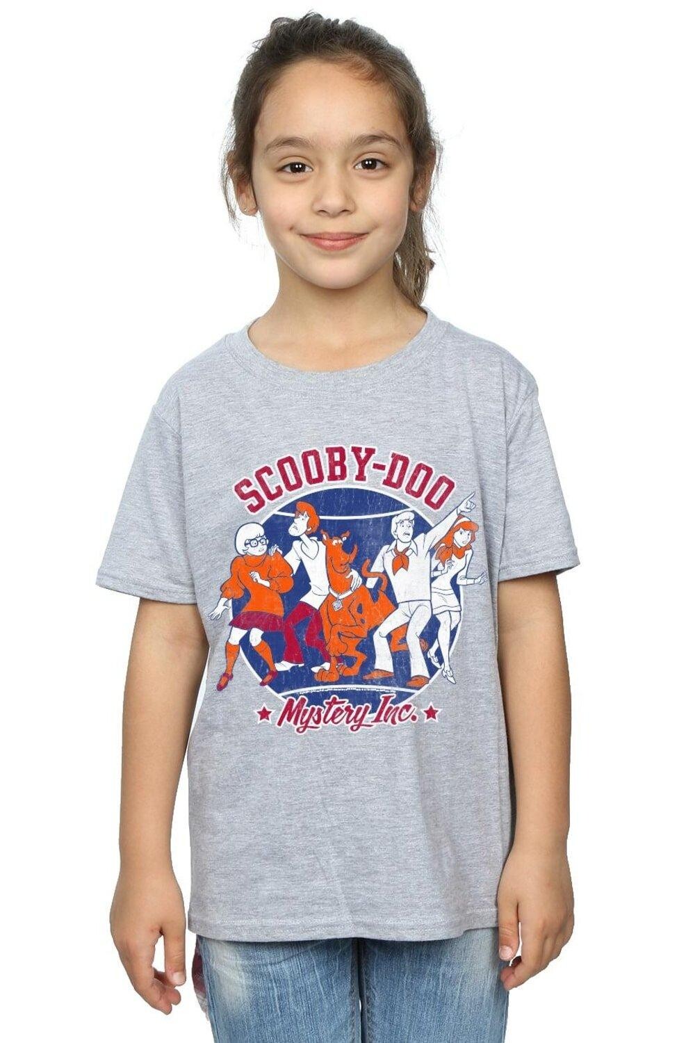 

Хлопковая футболка Collegiate Circle Scooby Doo, серый