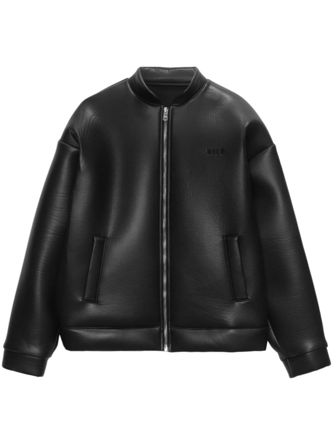 

MSGM куртка с вышитым логотипом, черный