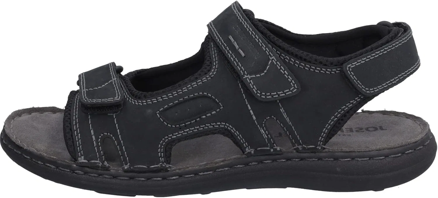 Мужские треккинговые сандалии Josef Seibel Vincent 08, ширина G (стандартная), Black — фото 2