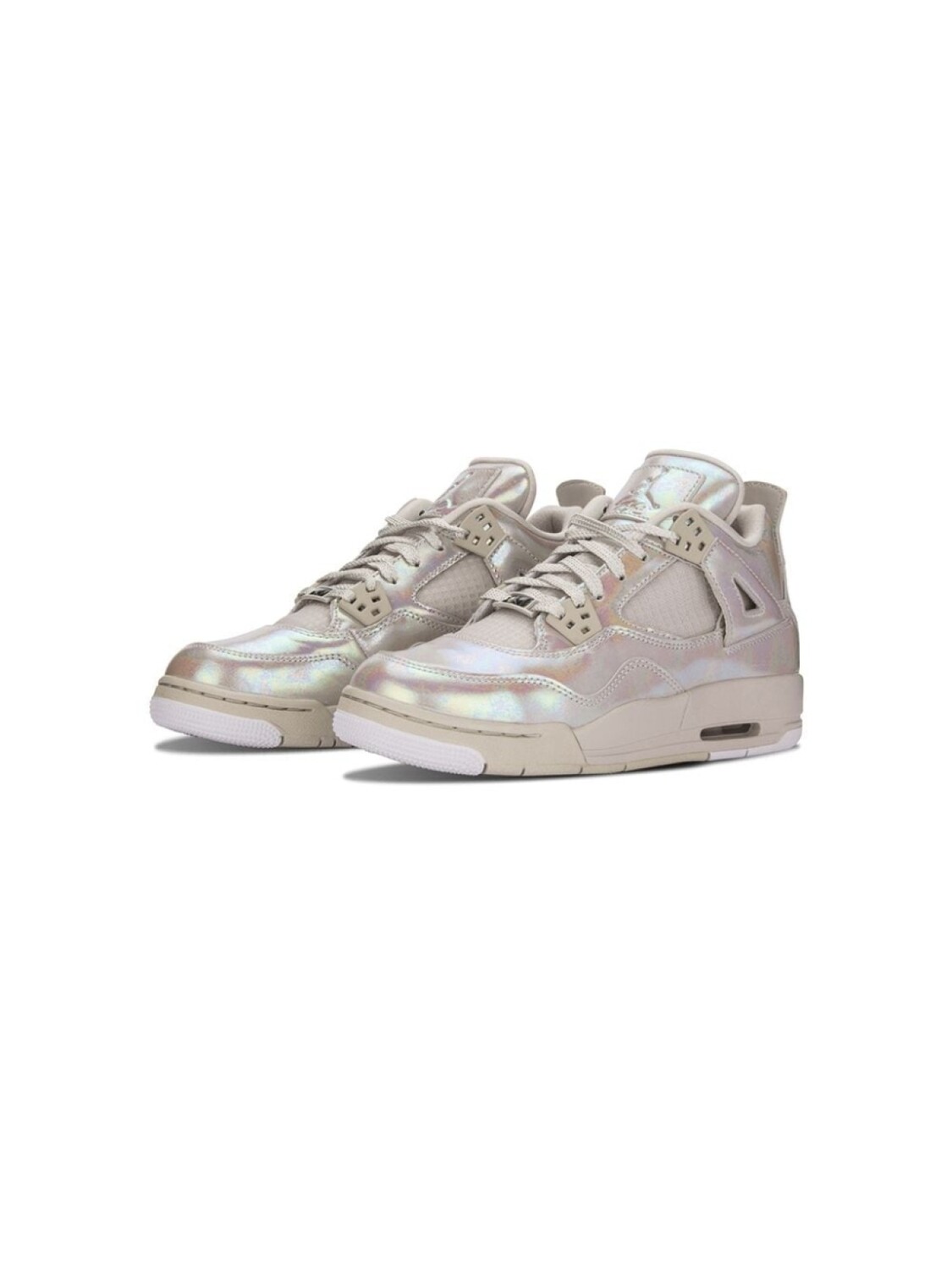 Jordan Kids высокие кроссовки Air Jordan 4 Retro, нейтральный цвет — фото 2
