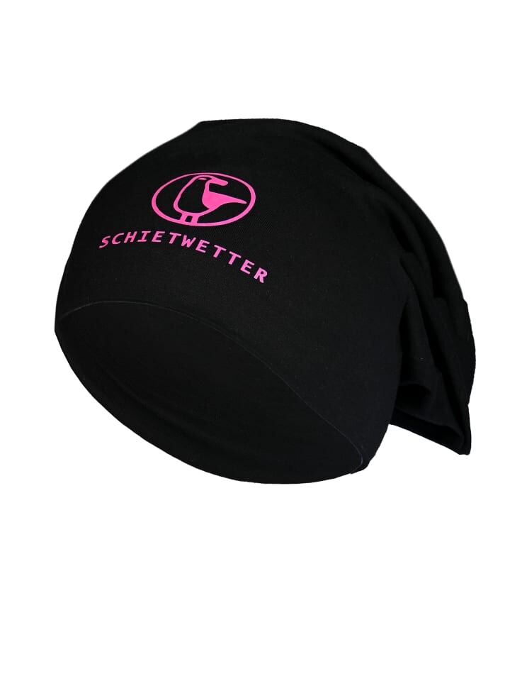 

Шапка SCHIETWETTER, цвет black/neon magenta