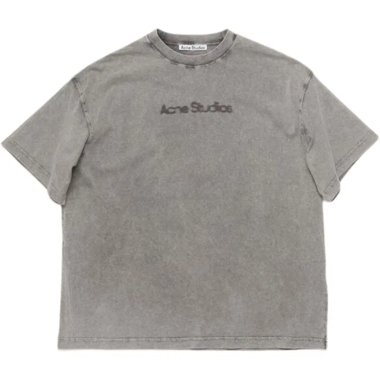 Футболка Blurred Logo Acne Studios, Light Gray