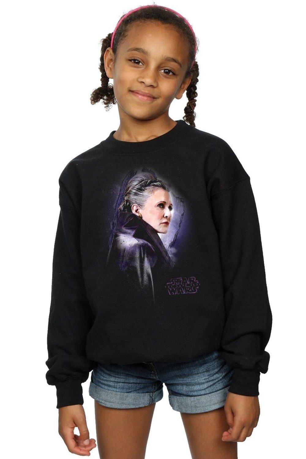 

Толстовка с начесом The Last Jedi Leia Star Wars, черный
