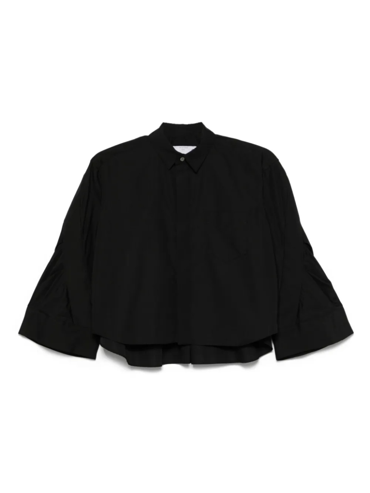 

Укороченная рубашка sacai, черный
