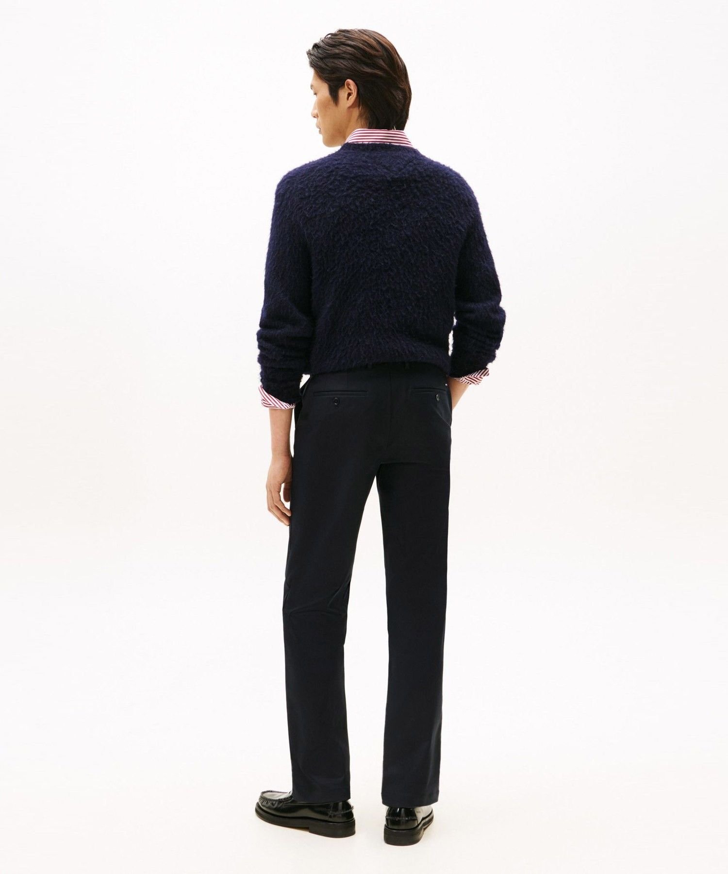 Брюки Denton из эластичного тенсела TOMMY HILFIGER, Navy DW5 — фото 2