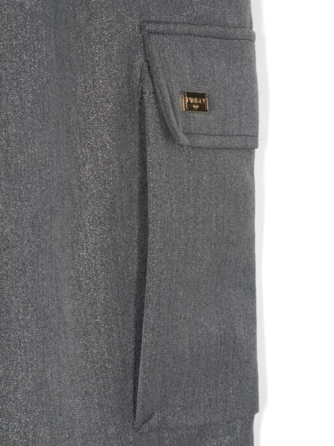 

Pinko Kids брюки с логотипом, серый