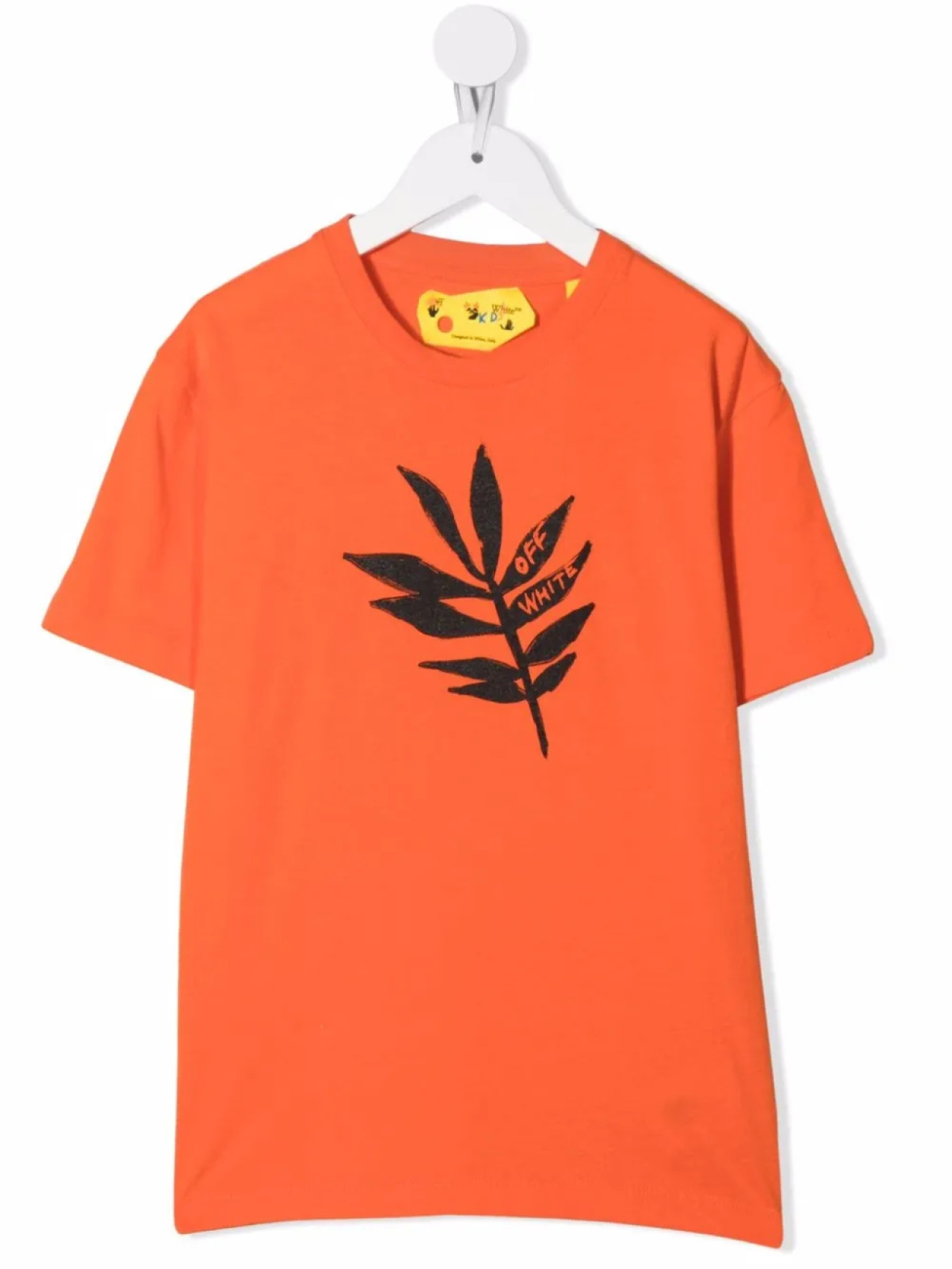 

Off-White Kids футболка с логотипом, оранжевый