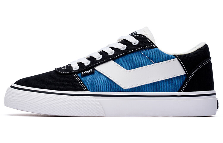 

Кроссовки PONY Skate Skateboarding Shoes Unisex Low-top Black/Blue, черный