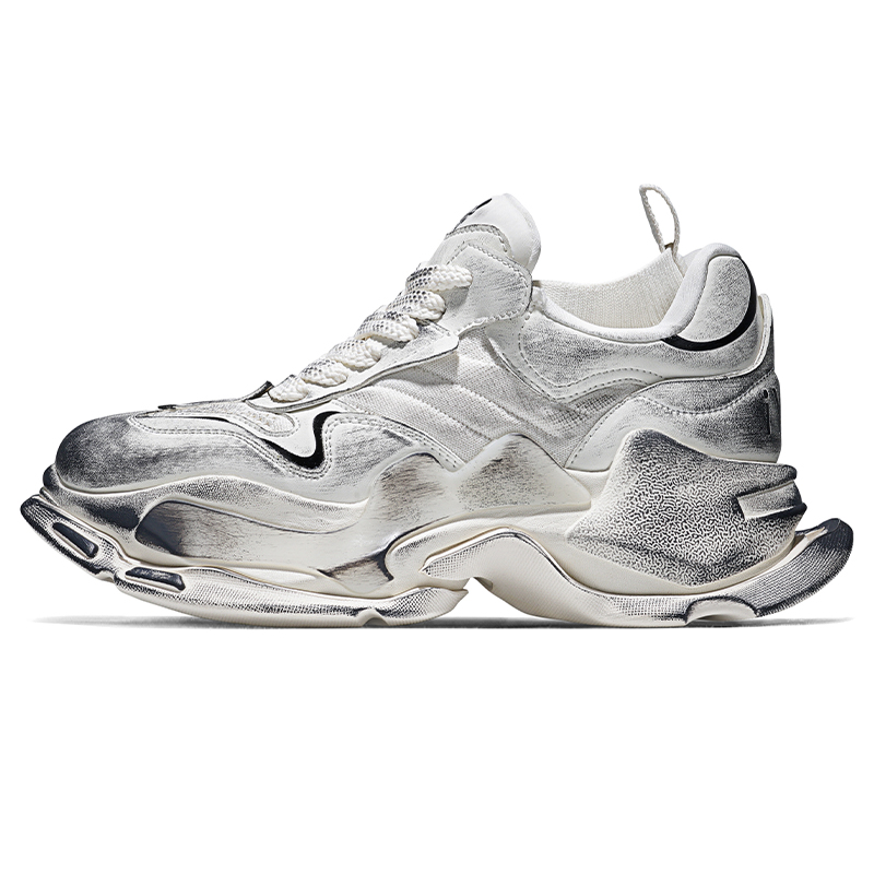 

Высокие устойчивые к истиранию легкие нескользящие низкие массивные кроссовки Unisex MRJ, белый