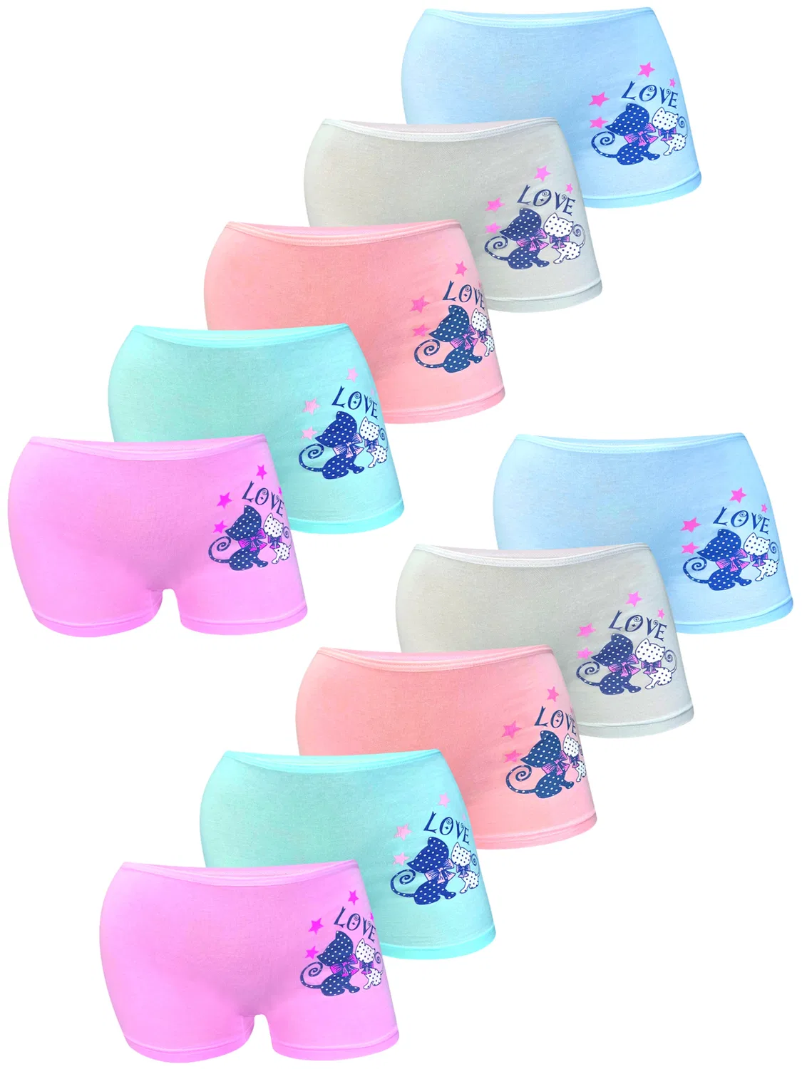 Трусы 'Mädchen Pantys Cat' Loreza, Mixed Colors