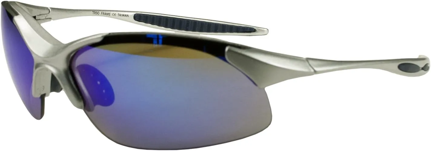 

РАСПРОДАЖА!!! Солнцезащитные очки Hilton Bay A728 в обтекаемой форме с линзами UV400, подходят для всех видов активного отдыха и спорта, Silver & Ice Blue