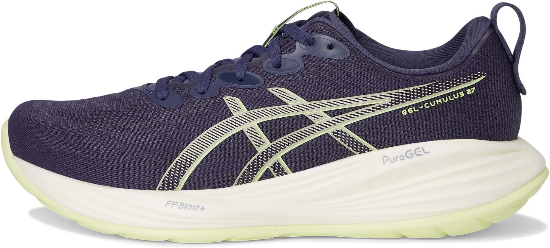 Кроссовки ASICS GEL-Cumulus 27, цвет Indigo Fog/Lucid Yellow — фото 4