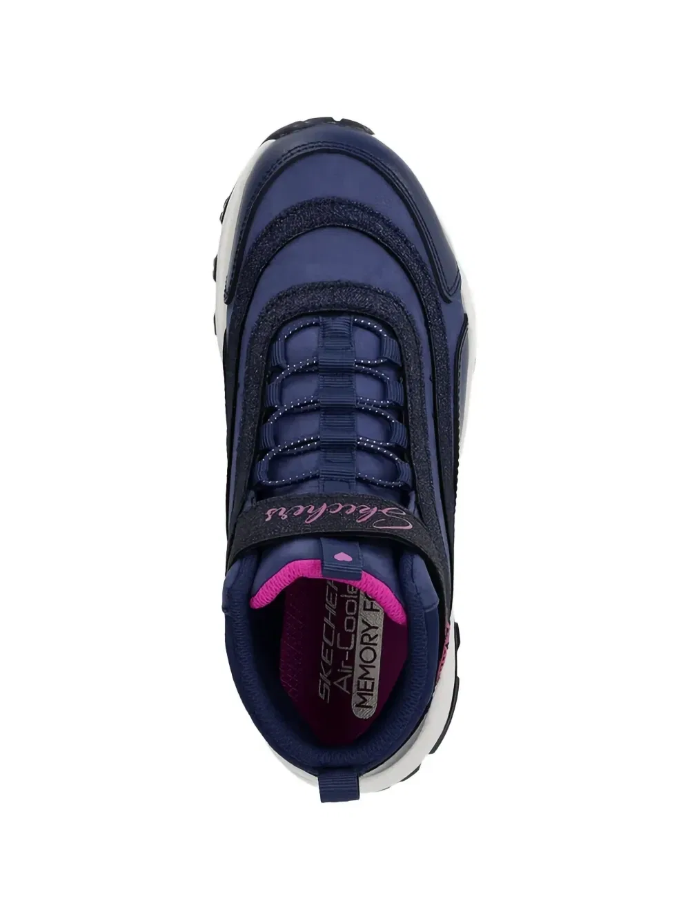 Кроссовки с блестящими ремешками Skechers, синий — фото 4