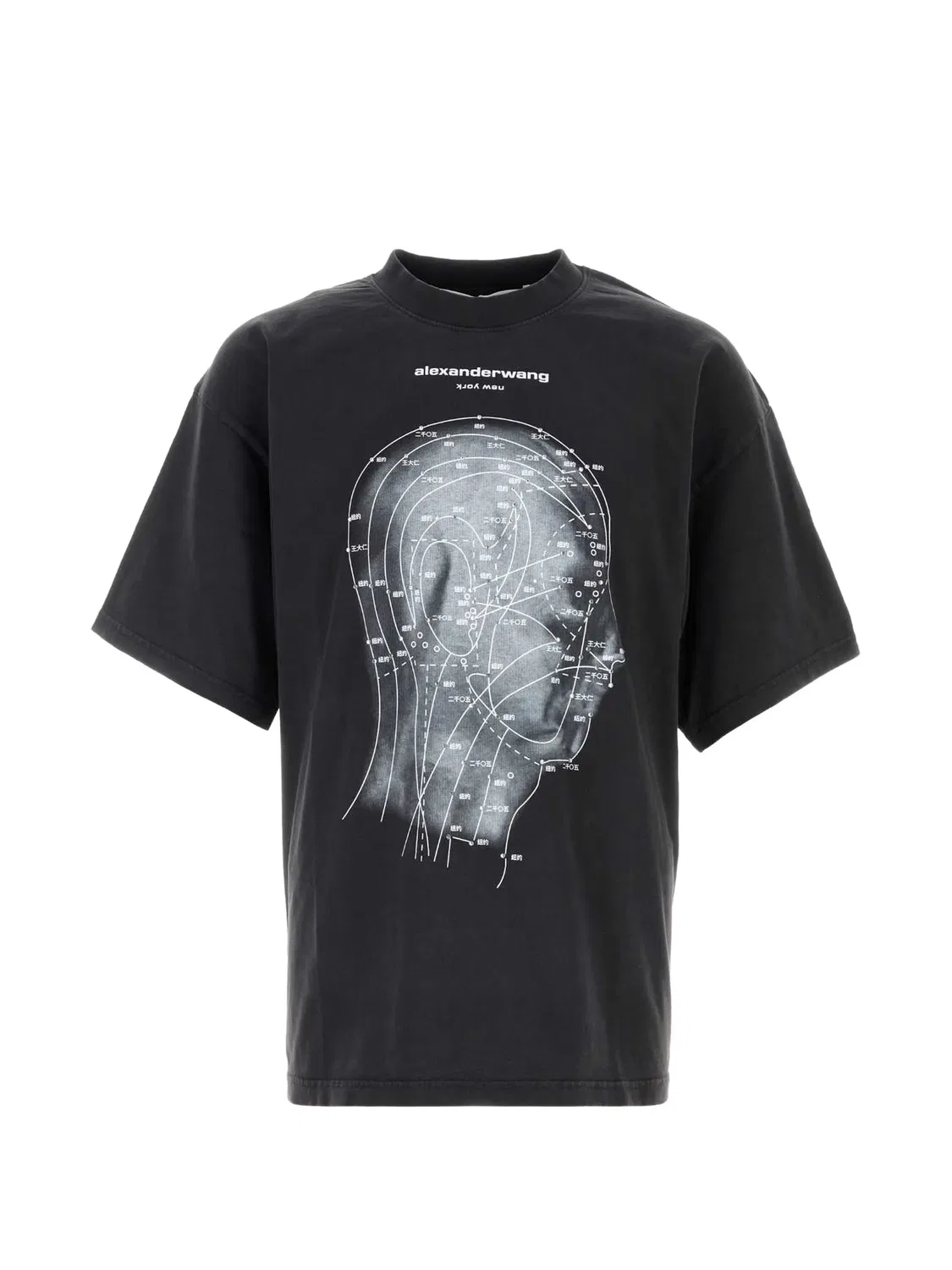 Футболка оверсайз Alexander Wang, черный
