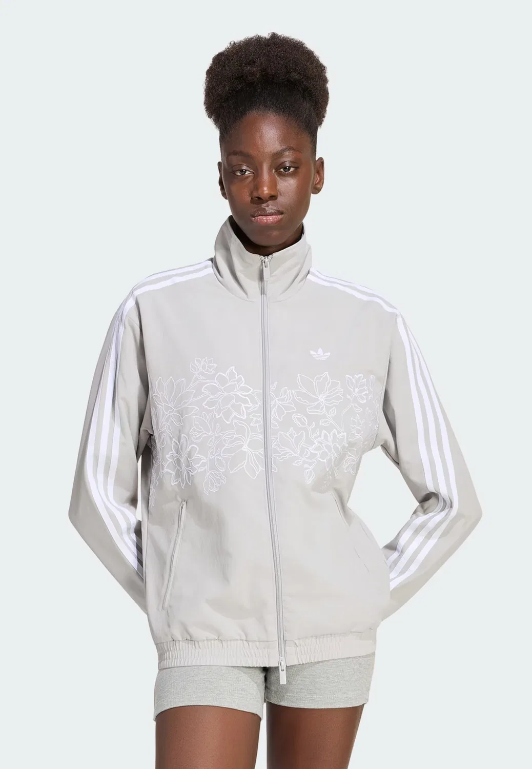 Ветровка Adidas Originals, светло-серый — фото 2