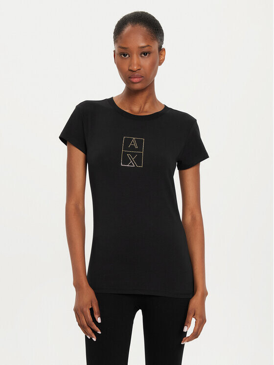 

Футболка стандартного кроя Armani Exchange, черный