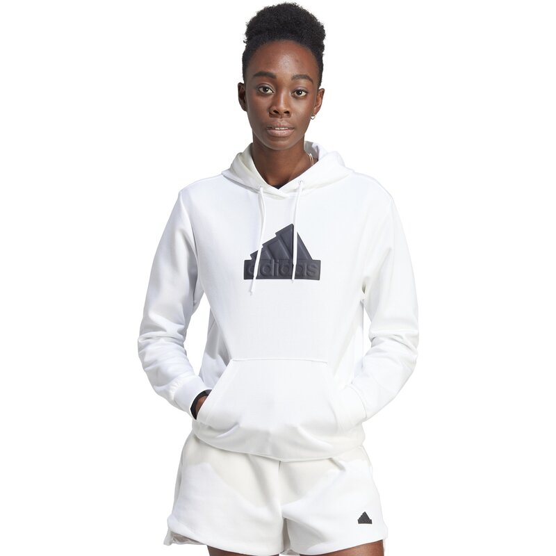 Толстовка с капюшоном Future Icons со значком спортивного бомбардировщика Adidas, белый — фото 2