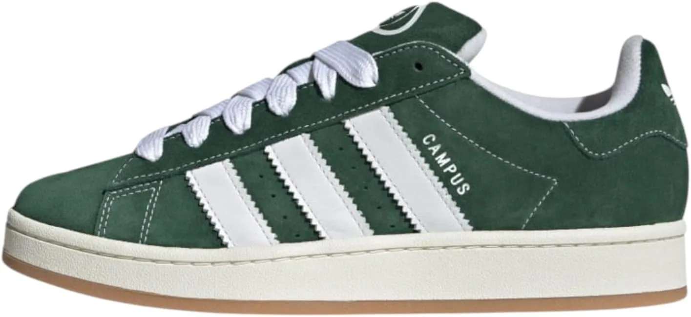 Детские кроссовки Adidas унисекс Campus, белый/темно-зеленый/кремовый