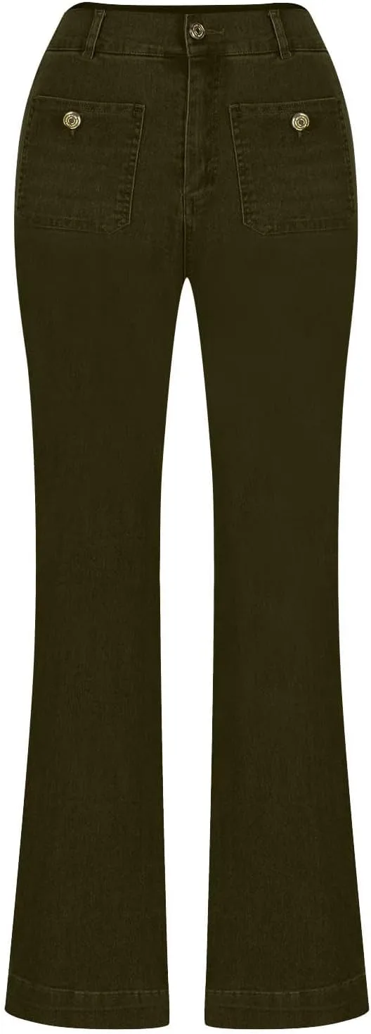 Женские джинсы Wide Leg Vintage High Waisted Stretchy Boyfriend