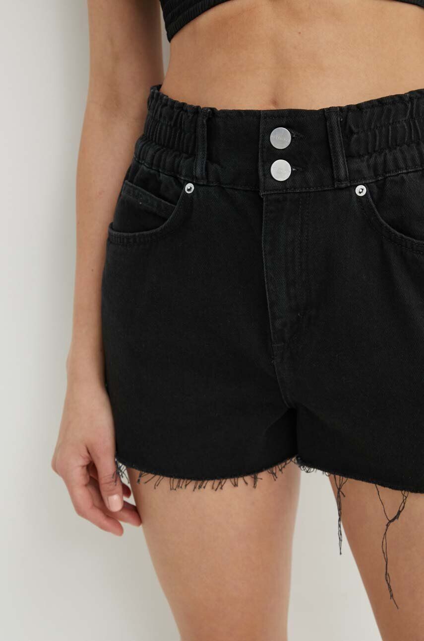 

Хлопковые джинсовые шорты HAILEY DENIM SHORT AllSaints, черный
