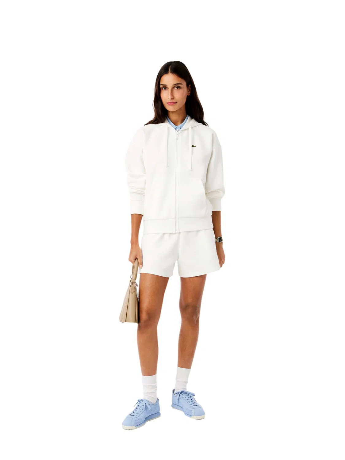 Толстовка на молнии Lacoste, White — фото 4