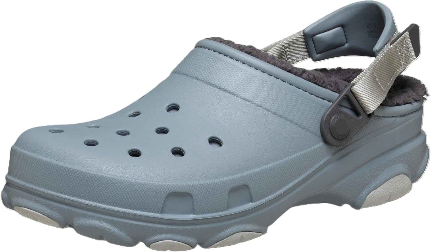 

Кроксы для взрослых с подкладкой и регулируемым ремешком на пятке Crocs, Concrete
