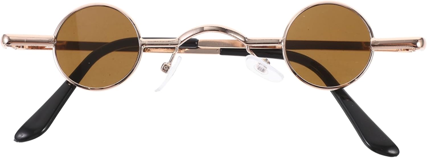 

Ретро-солнцезащитные очки для женщин и мужчин в винтажной оправе, защищающие от УФ-излучения, идеально подходят для вечеринок и приключений Holibanna, Multi Fitness Sunglasses - Made of and metal materials