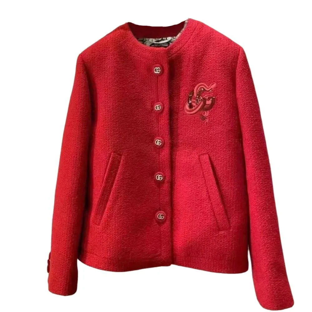 Куртка GUCCI SS25 женская, стильная, красная