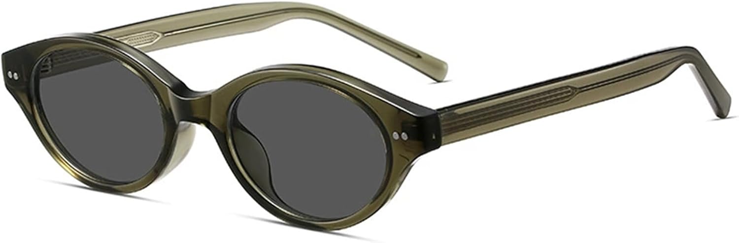 

Ретро овальные солнцезащитные очки «кошачий глаз» для женщин и мужчин, поляризованные, с защитой от УФ-излучения UV400, из материала TR90, легкая оправа, модные в стиле 90-х, для небольшого лица Bubmari