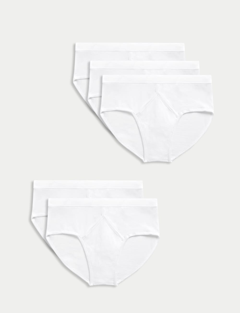 

5 упаковок трусов Essential Cotton Marks & Spencer, белый
