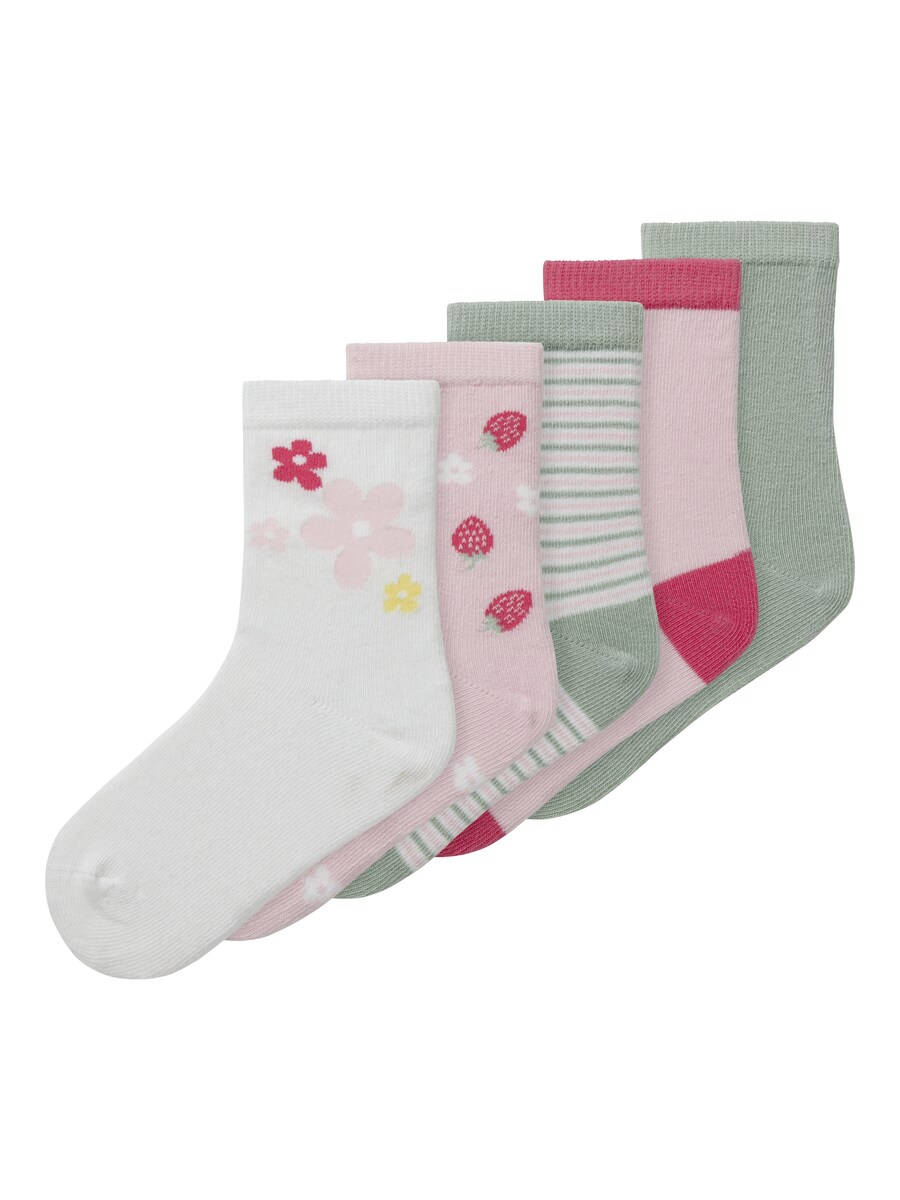 

Носки NAME IT NMFVINNI, цвет Olive/Pink/Rose/White