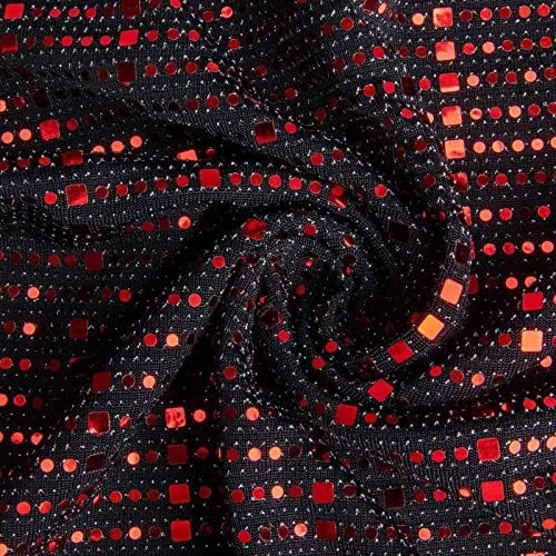 Женский спортивный костюм Sequin, топ и джоггеры, Red