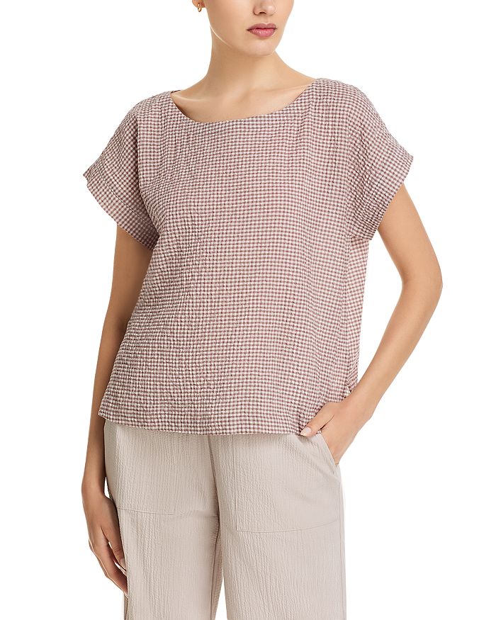 

Балетный топ с квадратным вырезом Eileen Fisher, розовый