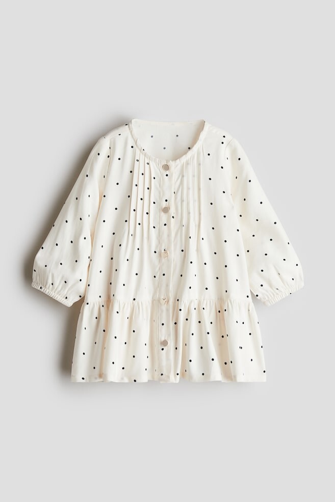 

Узорчатое платье H&M, белый