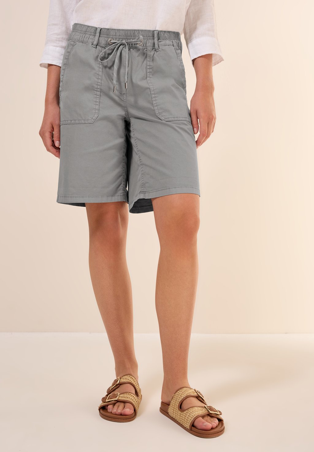 

Шорты TWILL IM WASHED-LOOK Cecil, серый