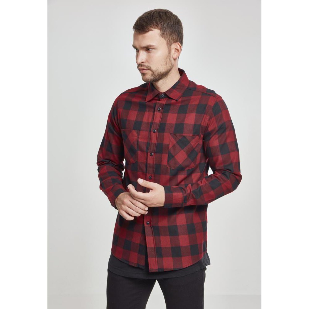 

Рубашка Urban Classics Basic Flannel, черный