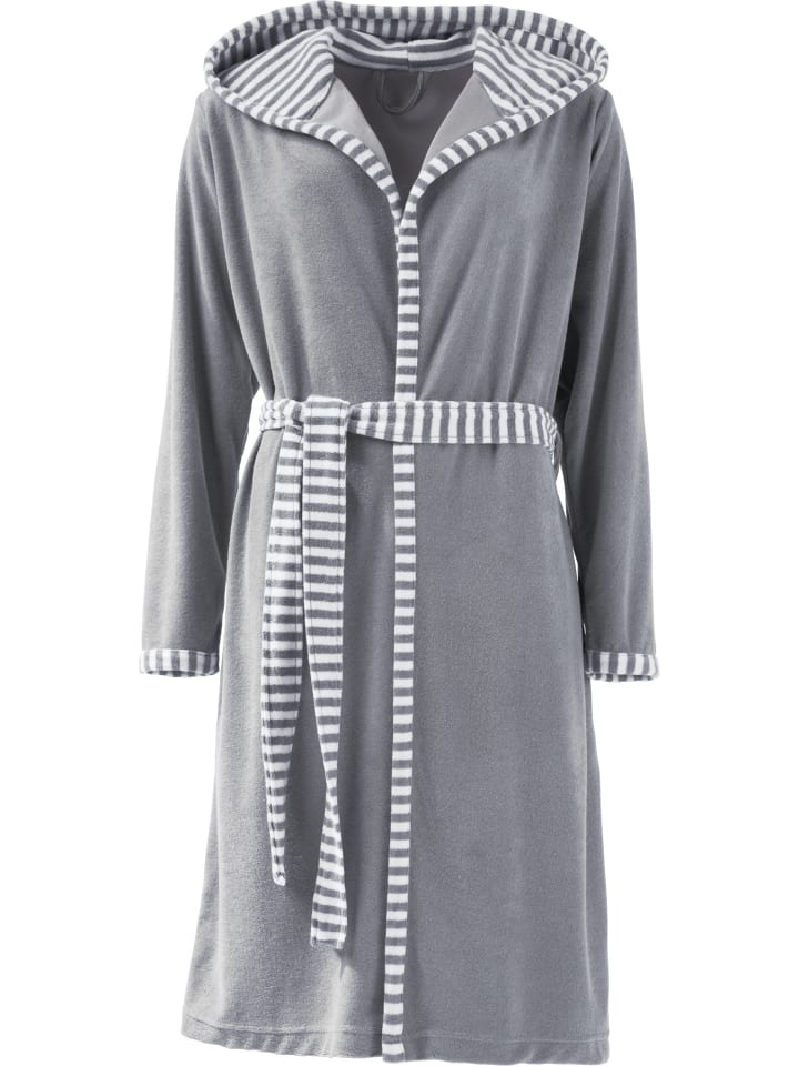 

Redbest Легкий махровый халат Tracy светло-серого цвета