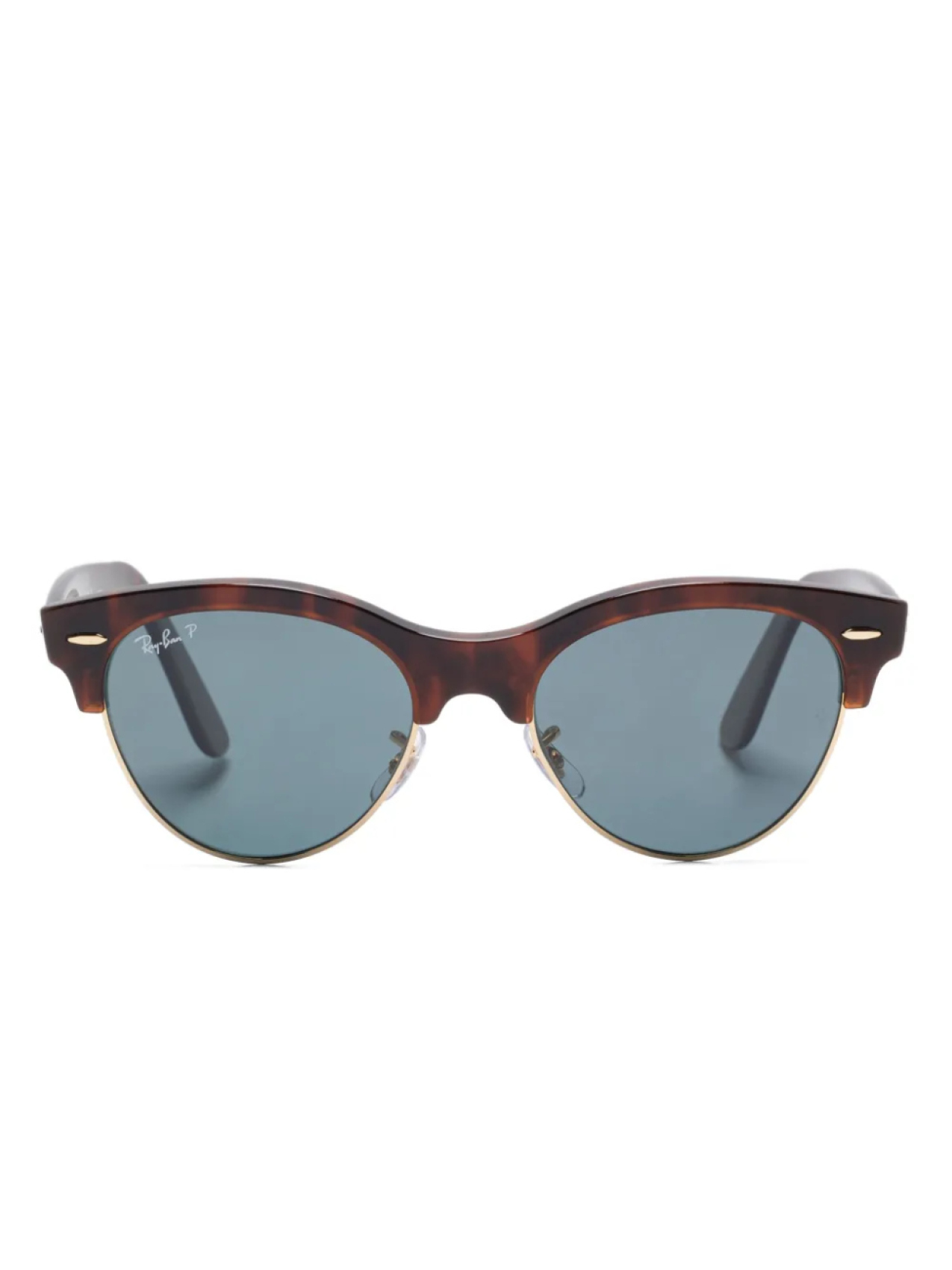 

Ray-Ban солнцезащитные очки Clubmaster Way, коричневый